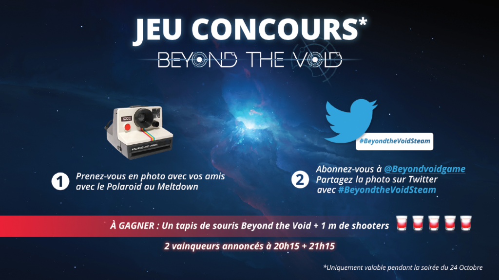 Jeu concours Beyond the Void sur Twitter